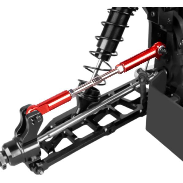 Aluminum Rear Suspension Links Kit Steering Linkage Turnbuckles and Camber Links for Arrma 1/8 Kraton/Notorious 6S BLX Upgrades Parts (Red)