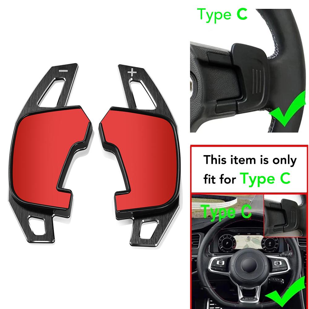 

Car Steering Wheel Shift Paddle Shifter For Volkswagen Vw Golf Gti R Gtd Gte Mk7 7 Polo Gti Scirocco Tiguan Rline Passat T-Roc