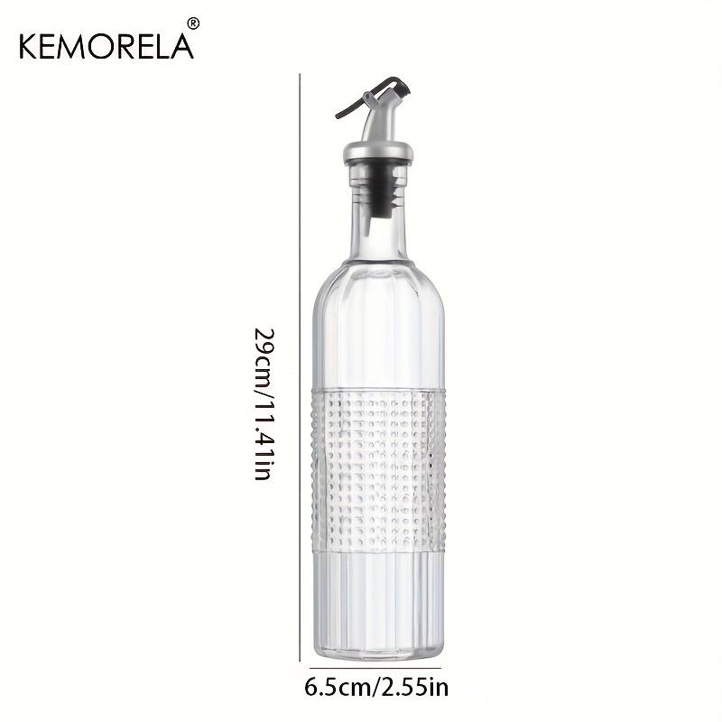 1 BUC Sticlă Vintage Dispenser Ulei - Model Rotund Fără PVC Etanș Lavabil la Mașină - Ideal pentru Ulei de Măsline Oțet