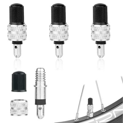 DELUXEFOX Válvula de ar para bicicleta de estilo inglês Super válvula de pneu de bicicleta sem insetos Válvula de borracha Super fácil de acender Núcleo de válvula para bicicletas