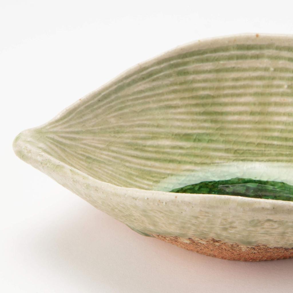 Marui Seito Shigaraki-keramik Hechimon Liten skål med lotusblad MR-3-3056