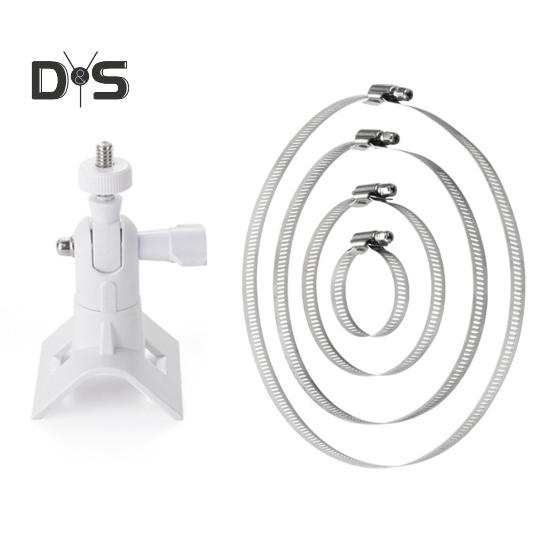 Supporto per Telecamera Staffa di Montaggio su Tubo Rotazione a 360 Gradi Regolabile Installazione Facile Supporto per Telecamera per EufyCam 2C/per Spotlight Cam