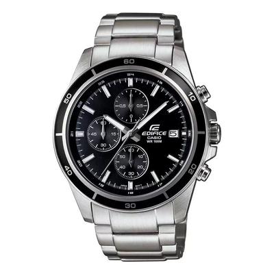 Silberne Chronographenuhr für Herren, silberne Chronographen-Herrenuhr, Casio