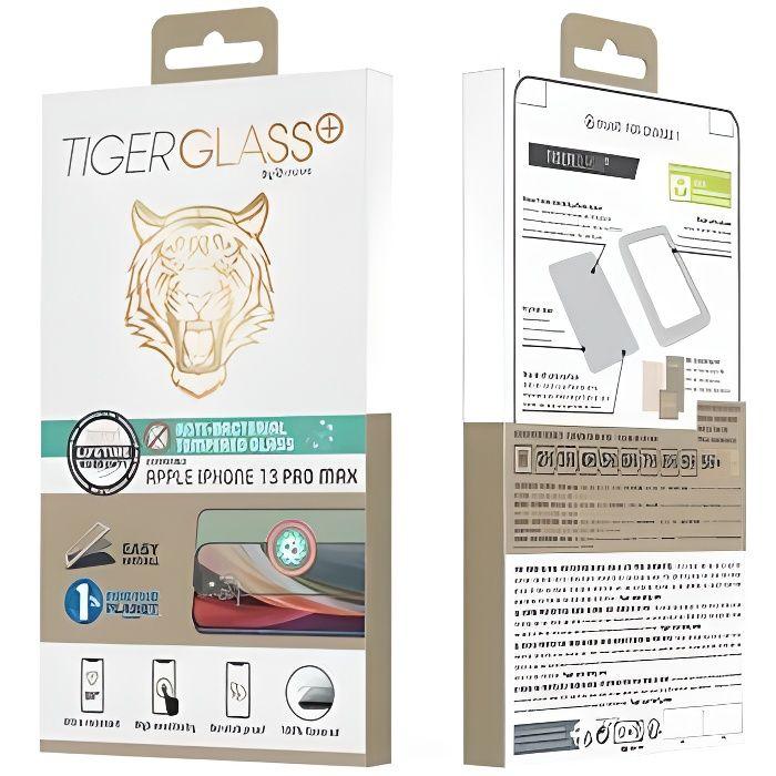 Screen protector - tigerglass - iphone 13 pro max - tempered glass - antibacterial - green verde