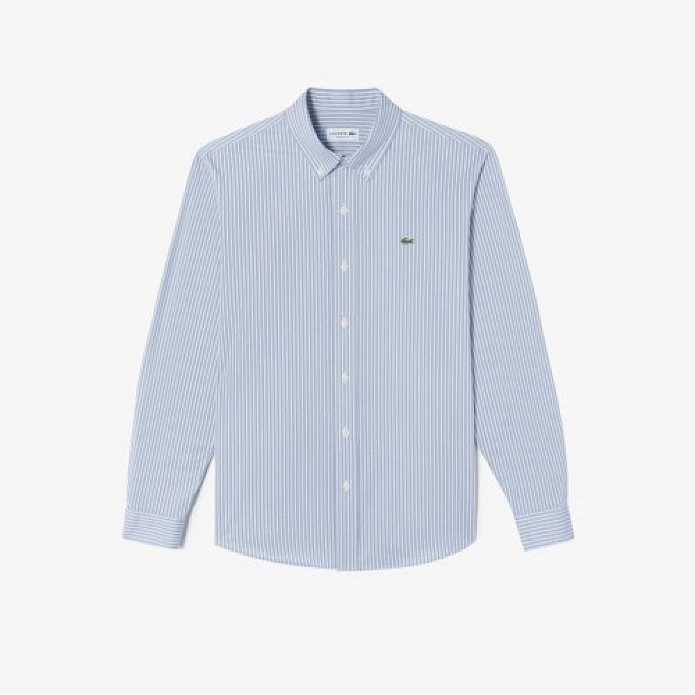 

LACOSTE Мужская рубашка в полоску из джерси [светло-синий]