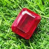 64.80 Ct Heated Ceylon Red Ruby Emerald Cut Faceted Loose Gemstone