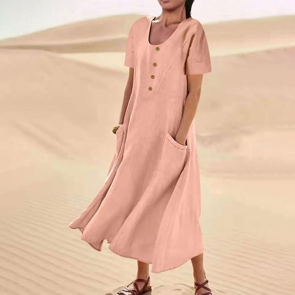 Women's Fashionable Casual -color Dress