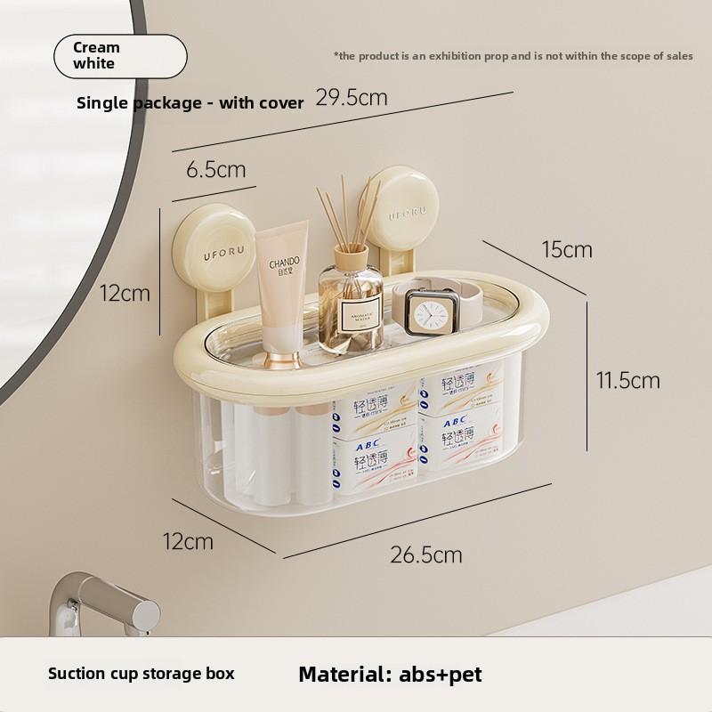 Łazienka Dom Ścienny Nieperforowany Schowek z Przyssawkami