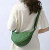Solid Women's Portable Shoulder Bag Simple Female Nylon Cloth Padded Crossbody Bags Travel Purse Handbags Messenger Bag