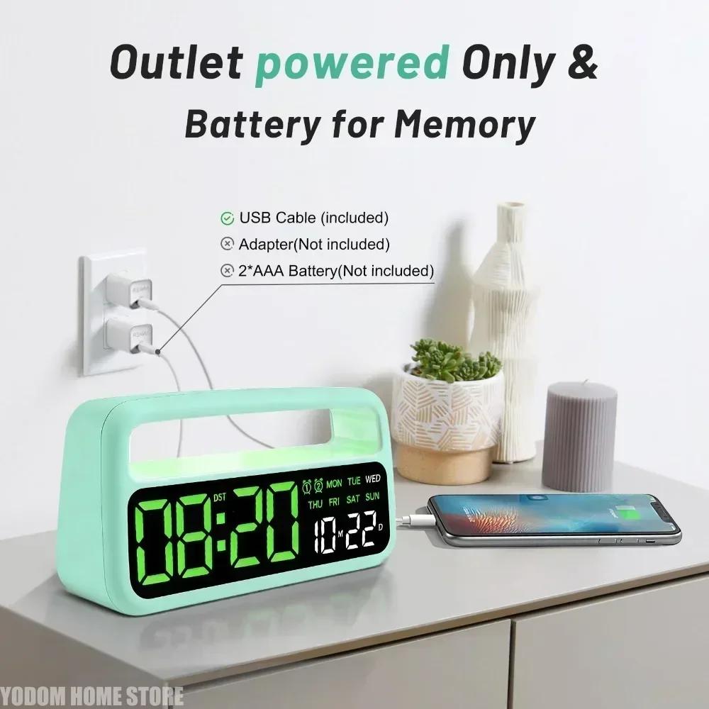 Lockable Alarm Clock with Phone Control Self Discipline Timer Timing Storage Box for Better Study Work Efficiency Desktop Clocks