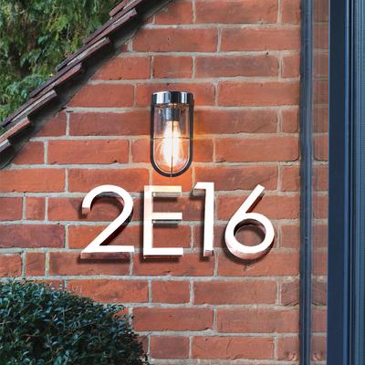 Silver Glossy Door Number Sticker Self Adhesive House Number Sign for Apartment Hotel Office Room Address Letters Door Plate