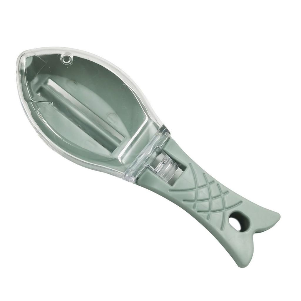 Fish Scaler Practical Easy to Use Fast Fish Scale Remover Peeler Scraper Tool with Lid for Home Kitchen