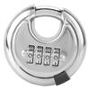 4 Digit Combination Disc Padlock with Hardened Steel Shackle Lock for Trailer Garage Storage Unit Sheds