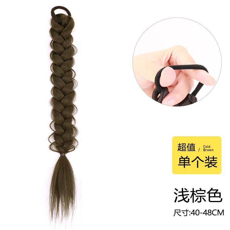 Wig Ponytail Women Braided Hair Extensions Natural Look Cute Style Hot Girl Trend