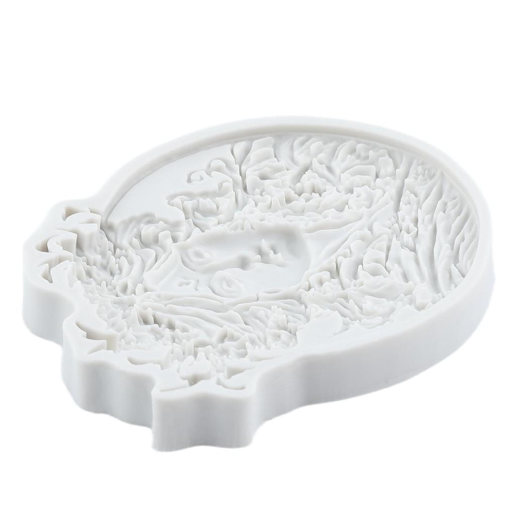 Cameo with Picture Frame Silicone Molds Lady Avatar Fondant Mold Cake Decorating Tools Cupcake Topper Candy Chocolate Gumpaste Mold