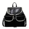 Schoolbag Sweet High-value Backpack Bag Female Foreign Style 1011 New Trendy Fashion Cute Backpack Korean Version Portable Small Square Bag