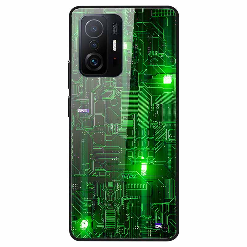 For Xiaomi 11T Tempered Glass Case Soft Bumper Hard Funda For Xiaomi mi 11T Pro Phone Case 11 T 11T Pro 11TPro Back Cover Shells