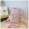 Outdoor Women's Small Bowknot Crossbody Bag Knot Mobile Phone Pouch Single oulder Bag Commuting Thermal Water Bottle Bag