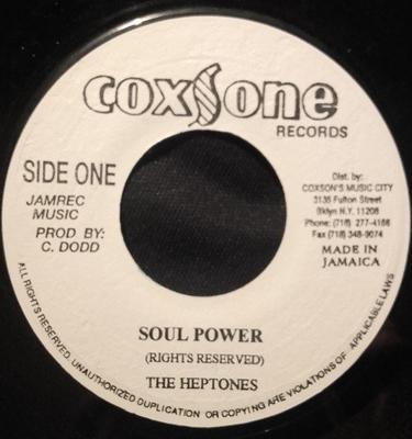 7inch Record HEPTONES - Soul Power / Ain't Nobody Else NONE Coxsone Records Jamaica Reggae, Ska & Dub Used