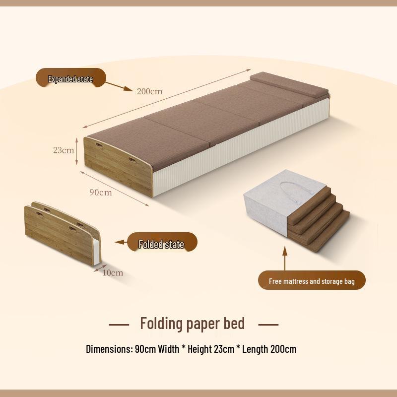 Multi-Functional Folding Bed: Extendable, Portable, and Movable for Home or Office Use