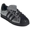 Adidas Originals Superstar Metallic Silver Core Black Comfortable Versatile Liquid Silver Thin Sole Durable Low Top Sneakers Unisex Sneakers JH5669