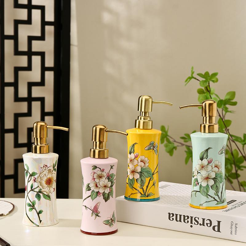 250ml soap dispenser ceramic press bottle shampoo and shower gel dispensing bottle bathroom accessories bathroom accessories