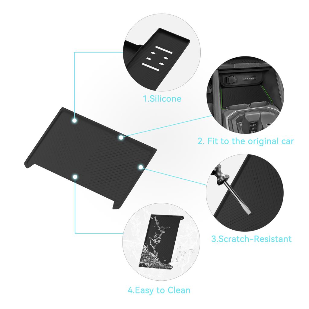 For Renault Dacia Duster 2025 2026 Car Anti Dirt Pad Mobile Wireless Charging Anti-Slip Mats Interior Accessiories