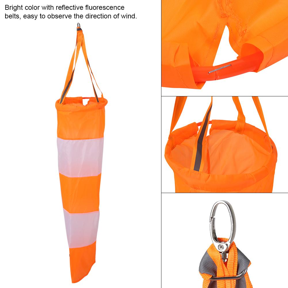 Nylon Airport Windsock Rip Stop Outdoor Wind Measurement Sock Bag with Reflective Belt
