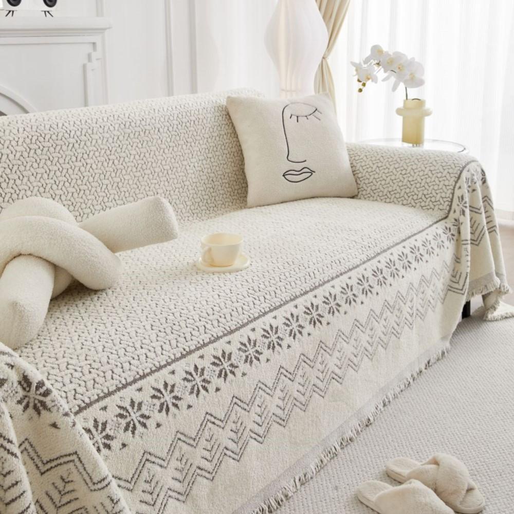 Panda Sofa Cover Cloth Towel  New Luxury Thick Sofa Cushion Lazy One Piece of Four Seasons Universal Woolen Blanket Carpet