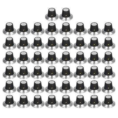 50Pcs Potentiometer Dial Knob Plastic Control Knobs Caps Replacement with 6mm Shaft BEMC1