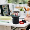 1 Pcs Tire Shaped Planter Pen Holder and 2 Mini Tire Decoration Tire Shaped Pencil Holder Succulent Cactus Planter Pot for Desk Home Office