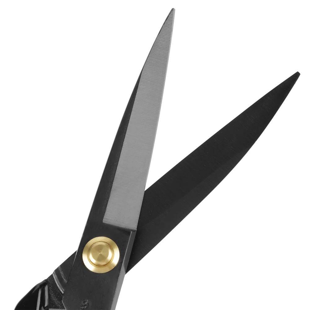 9 inch carbon steel lther stitching   handle clothing scissors assembly, comfortable grip for cutting fabric with smoothness and durability
