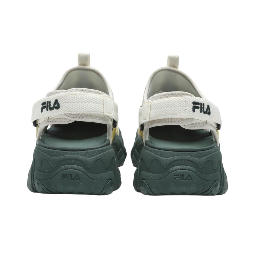 New FILA FLUID 5 SANDAL Beach Sandals Women's White Yellow F12W422402FTY
