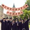 Celebration Graduation Party Banner Reusable Paper Pull Flag Graduation Banner Garland  Wall Decor