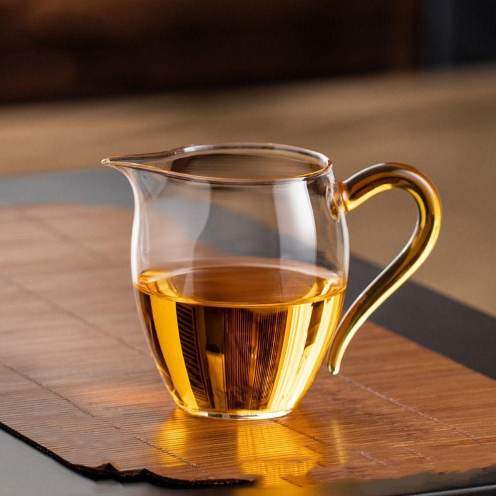 Thickened Glass Fair Cup Transparent Tea Dispenser Drinkware Tea Cup Office