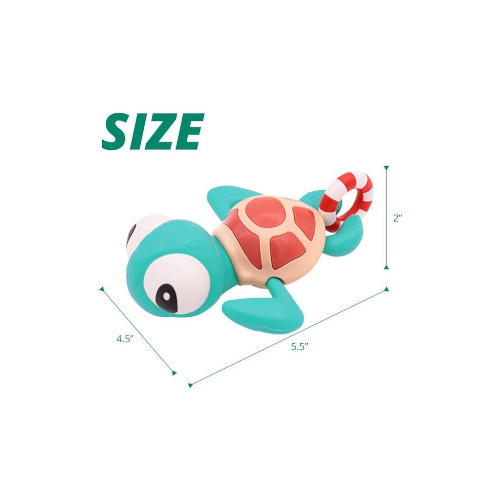 Zipper Bath Toy for Kids (Turtle with Swim Ring)