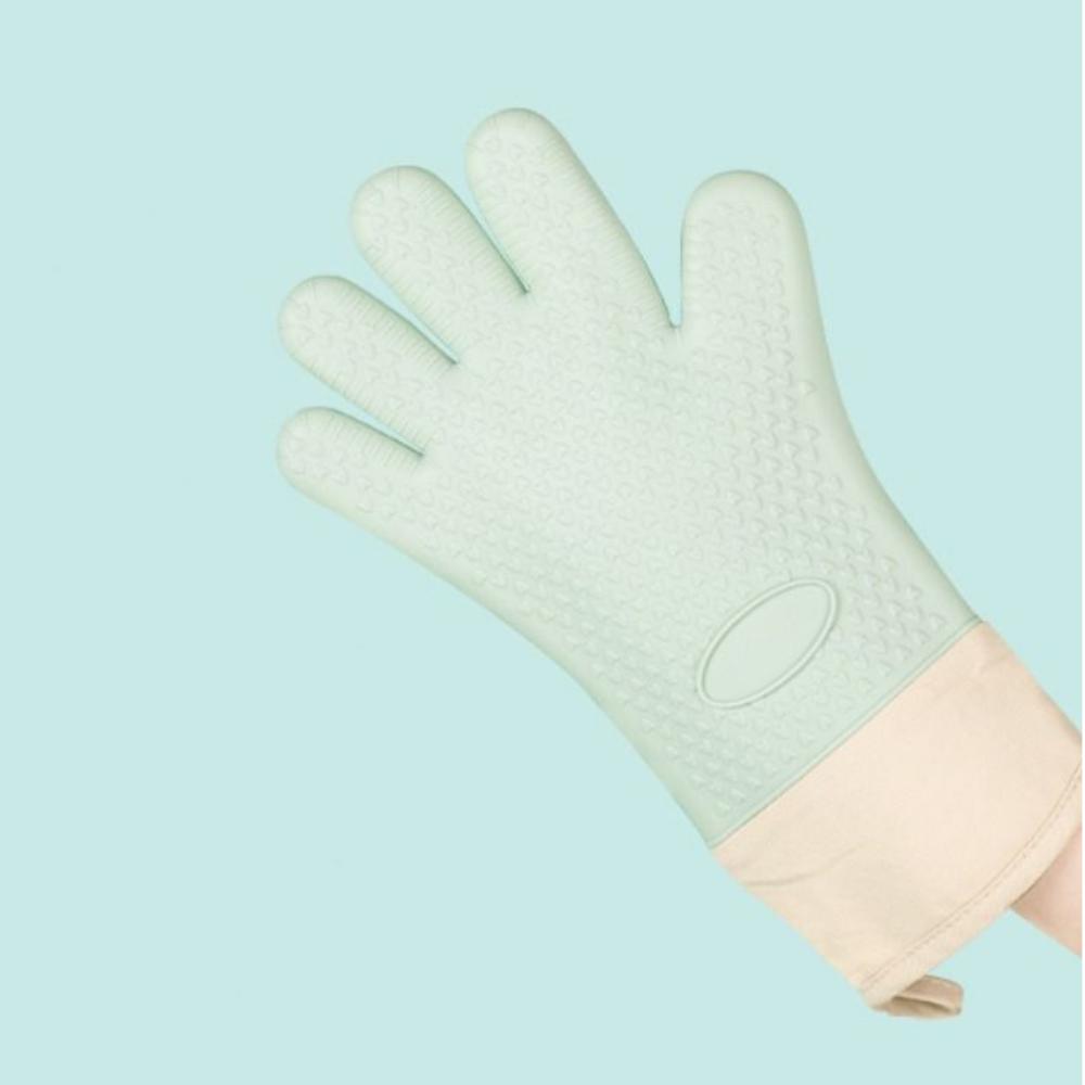 Flexible Baking Gloves Double Layer Kitchen Gloves Baking Utensils Oven Mitts  For Microwave