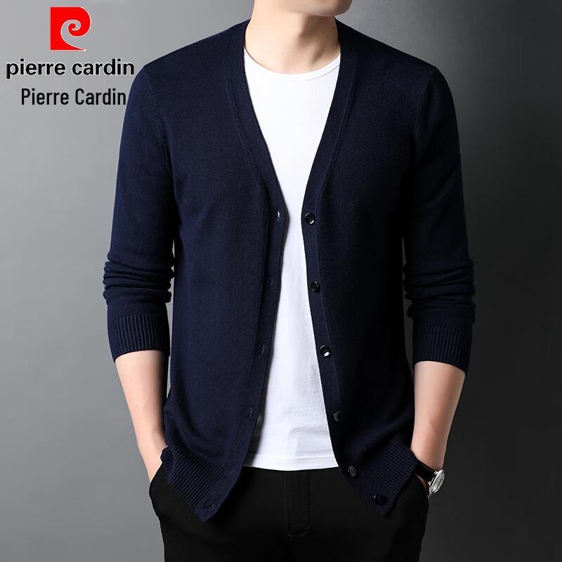 Pierre Cardin Men's V-Neck Knitted Cardigan Sweater
