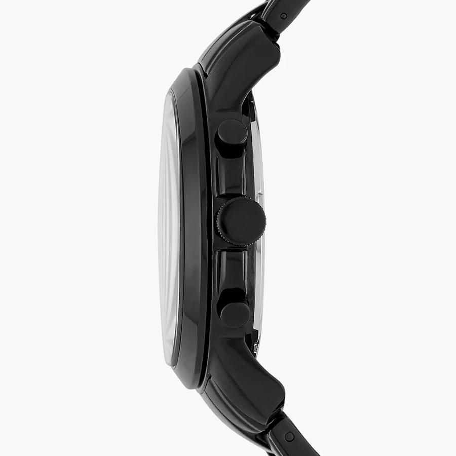 Fossil Grant Chronograph Black Dial Black-plated Men's Watch FS4832