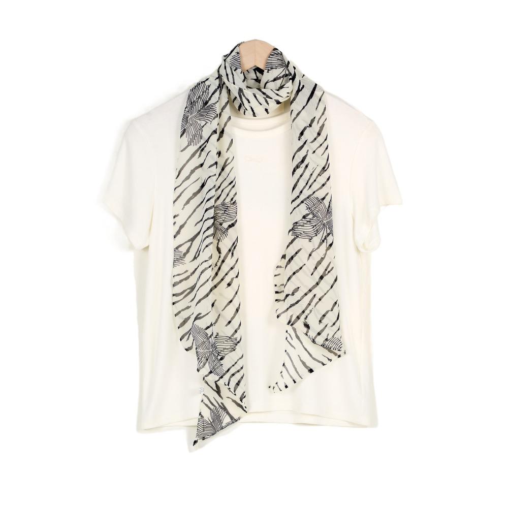 Ribbon Scarf Headband Thin Long Scarves Luxury Leopard Print Scarf  Dress Decor