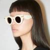 New Y2k Sports Punk Sunglasses Outdoor Sun Glasses Cute Oval Shades Chunky Round Frame Inflated Sunglasses For Women Men