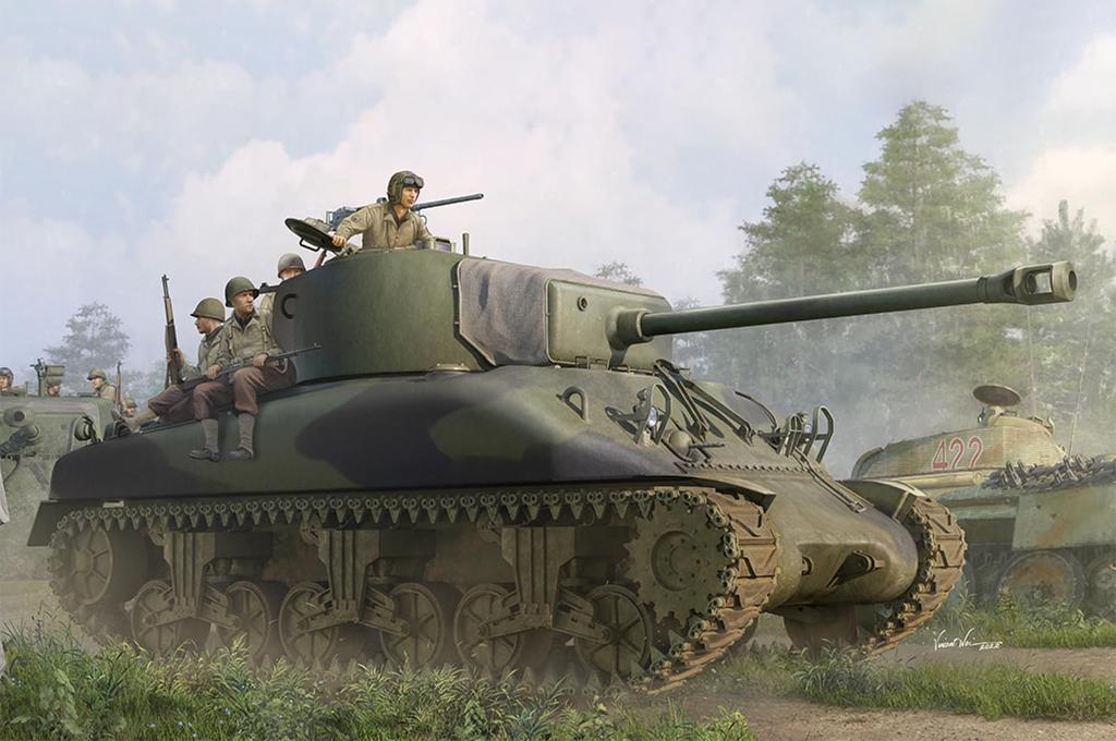 I Love Kit Sherman Medium Tank Plastic Model Kit ILK61616 1/16 M4A1(76)W (Tank)