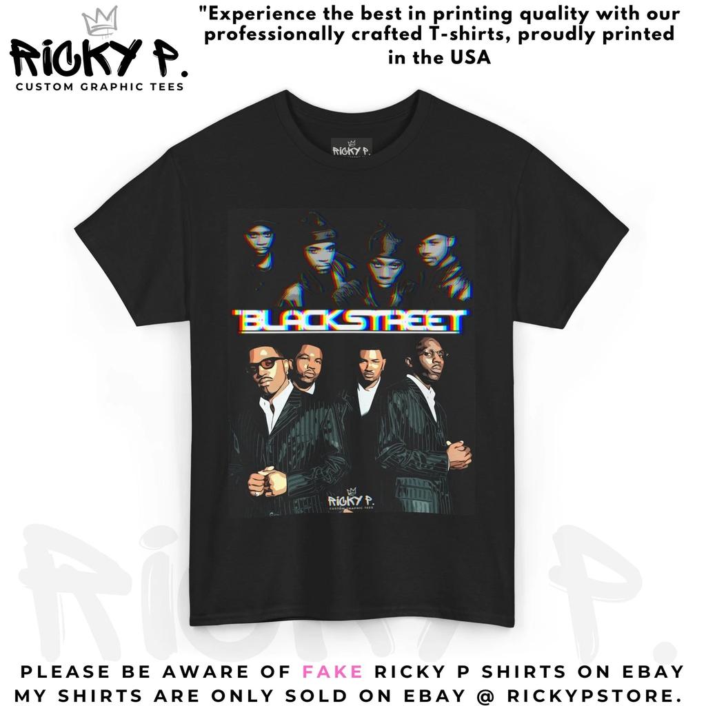 Blackstreet Teddy Riley Ricky P T-shirt Unisex Zwaar Katoenen Tee