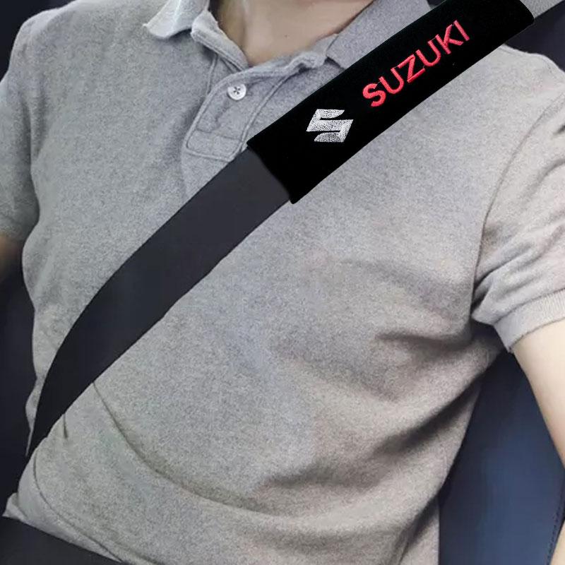 New Car Safety Belt Shoulder Cover Seat Belt Pads Accessories for Suzuki BURGMAN DRZ GSXF SV 650 B-King GSR GSR750 GSR600