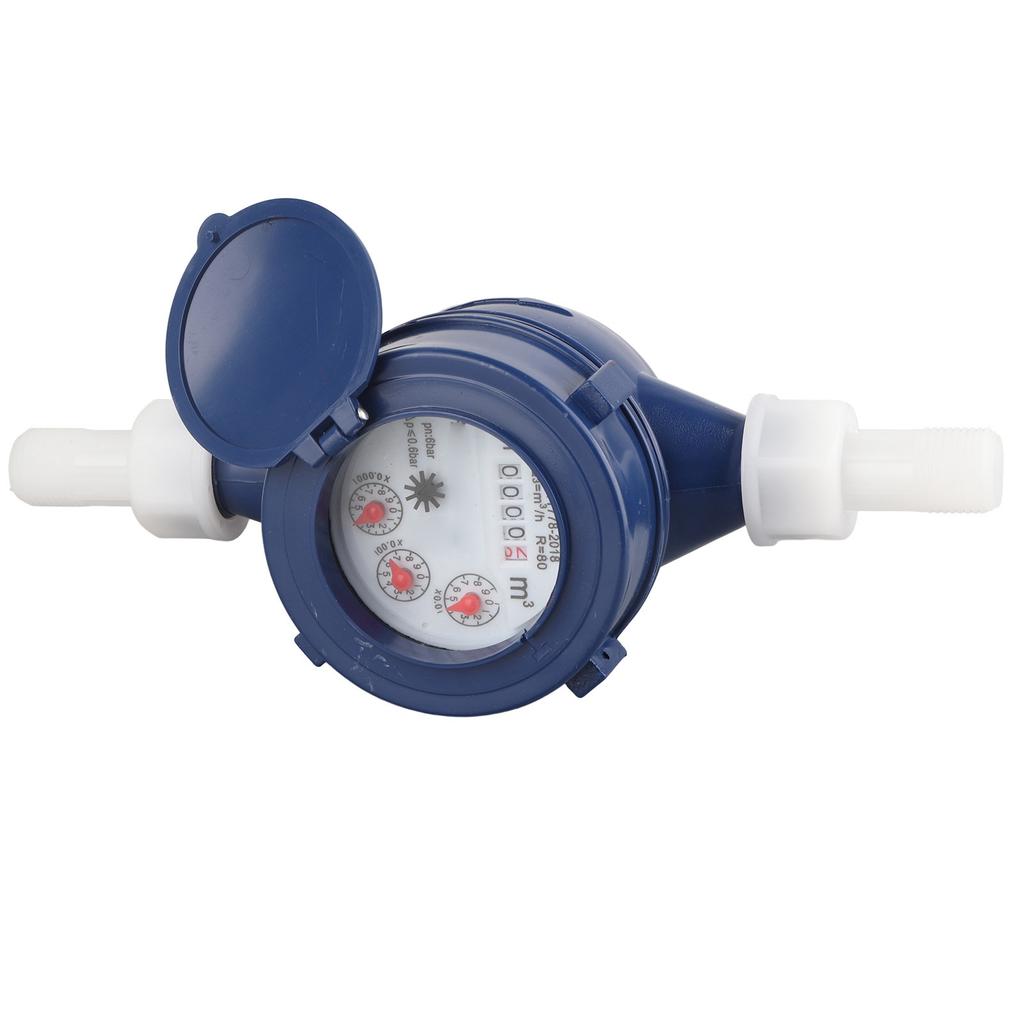 DN15 Garden Home Plastic Cold Water Meter Single Water Flow Wet Table Measuring Tool