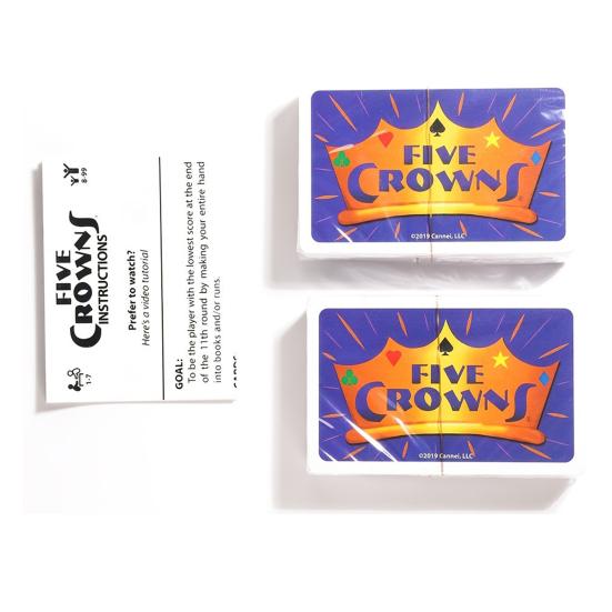 Five Crown Rummy Card Game Multiplayer Parent-child Interactive Educational Paper Playing Card Toy Board Game Kids Adults Family Party Game Night