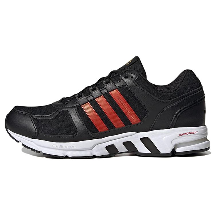 Adidas Equipment 10 Comfortable Trendy Mesh Slip-Resistant Durable Lightweight Low-Top Casual Running Shoes Unisex Sneakers Black White Red IF0186