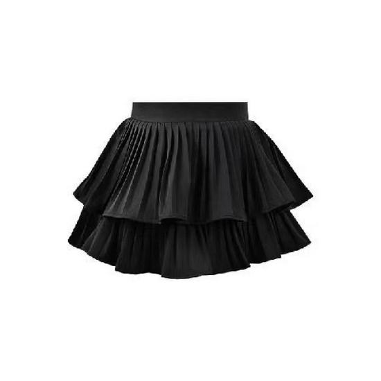 Süßer weißer bauschiger Spitzen-Ballettrock - Petite, Hohe Taille, Elastischer Bund