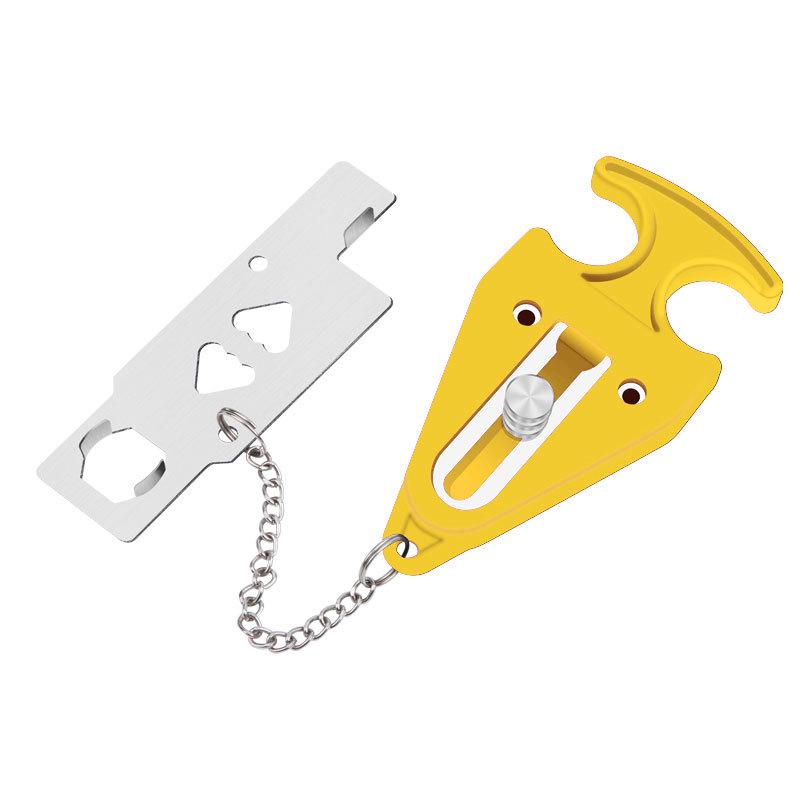 Tragbares Diebstahlschutz-Türschloss & Türstopper-Riegel