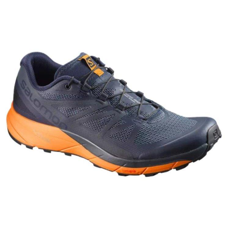 SALOMON Sense Ride 4 Wygodne Codzienne Amortyzujące Buty Outdoorowe Niskie Męskie Ciemnoniebieskie L39474300